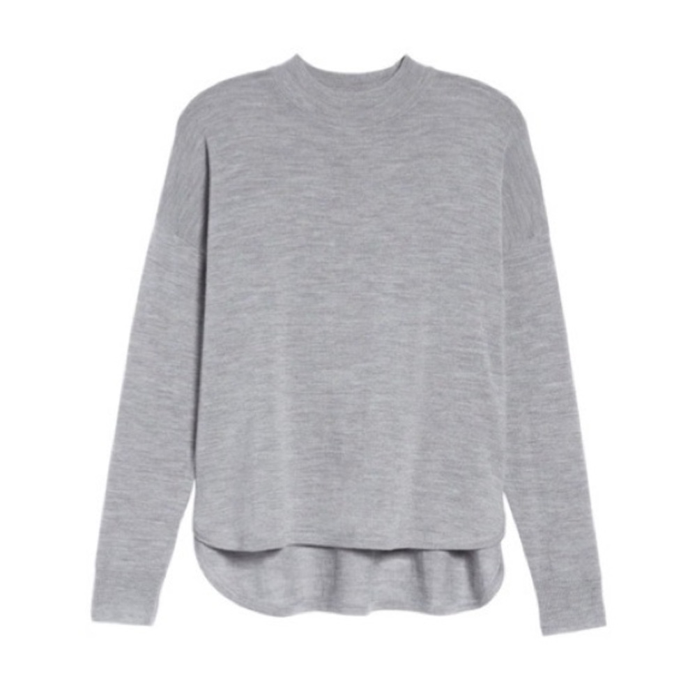 NWT Madewell Mockneck Boxy Pullover Sweater